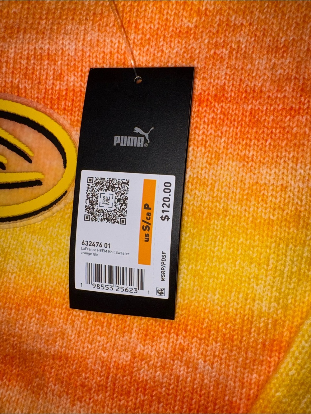 Puma Orange and Yellow Gradient Crewneck Sweater - Picture 14 of 14